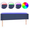 vidaXL S&auml;nggavel LED bl&aring; 203x16x78/88 cm tyg