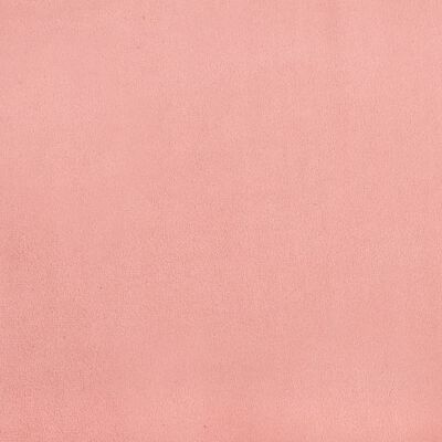 vidaXL Sängram rosa 140x190 cm sammet
