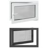 vidaXL Tilt & Turn K&auml;llarf&ouml;nster RISOR 90 x 60 cm PVC och glas