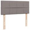 vidaXL Ottoman s&auml;ngram med madrass taupe 120x200 cm tyg