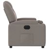 vidaXL Elektrisk reclinerf&aring;t&ouml;lj taupe tyg