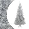 vidaXL Plastgran med fot silver 210 cm PET