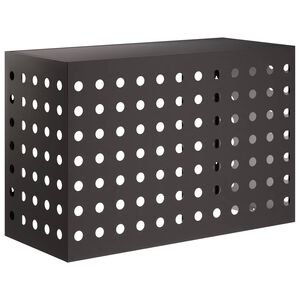 vidaXL T&auml;ckning f&ouml;r Luftkonditionering Svart 90 x 40 x 60 cm St&aring;l