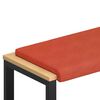vidaXL B&auml;nk kudde manchester R&ouml;d orange Djup 35 cm