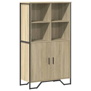 vidaXL H&ouml;gsk&aring;p sonoma-ek 79,5x35,5x137,5 cm konstruerat tr&auml;