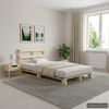 vidaXL Palls&auml;ng utan madrass massiv furu 120x200 cm