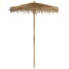 vidaXL Tikiparasoll med bananbladstak 180 cm bambu