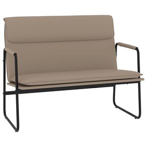 vidaXL B&auml;nk cappuccino 100x64x80 cm konstl&auml;der