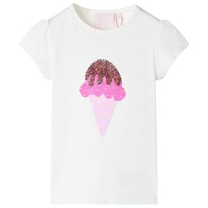 T-shirt f&ouml;r barn ecru 116