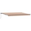 vidaXL Utdragbar markis Flerf&auml;rgsdesign 500 &times; 350 cm Duk och Aluminium