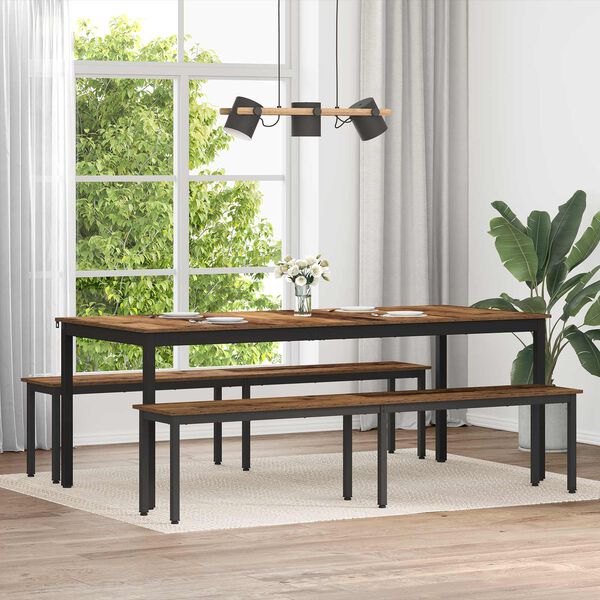 vidaXL b&auml;nk Gammalt tr&auml; 200 x 35 x 45 cm Konstruerat tr&auml;