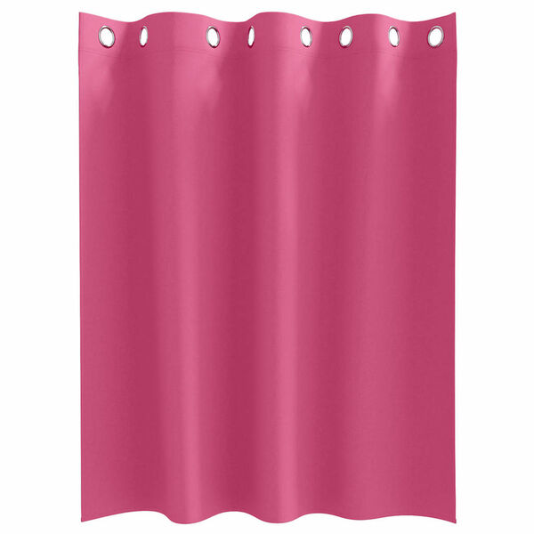 vidaXL M&ouml;rkl&auml;ggningsgardiner med Ringar 2 pcs Klart Pink 140 x 140 cm