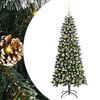vidaXL Konstgjord julgran Gr&ouml;n 150 cm PVC, plast och st&aring;l