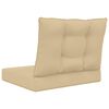 vidaXL Utomhus Soffa Kudde 2 pcs Beige Polyester