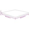 vidaXL Fyrkantig bordsskiva ljusbrun 80x80x2,5cm behandlad massiv ek