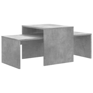 vidaXL Soffbord set betonggr&aring; 100x48x40 cm konstruerat tr&auml;
