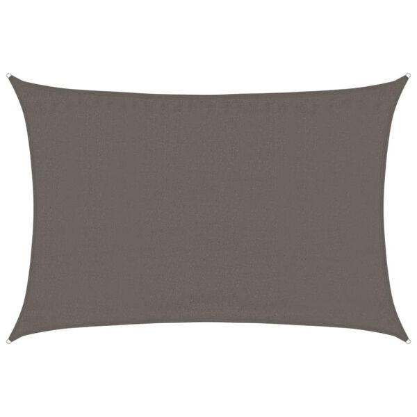 vidaXL Solsegel 160 g/m&sup2; antracit 3,5x4,5 m HDPE