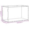 vidaXL Displaylåda transparent 31x17x19 cm akryl