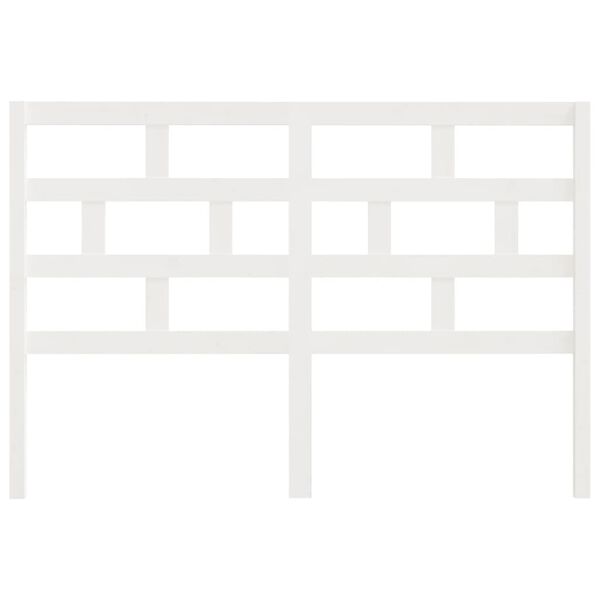 vidaXL S&auml;nggavel vit 141x4x100 cm massiv furu