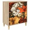 vidaXL Kommode GENNEP Lilja m&ouml;nster 66 x 36,5 x 75 cm Konstruerat tr&auml;