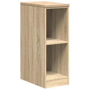 vidaXL Garagesk&aring;p Sonoma ek 30x51x85 cm massiv tr&auml; furu