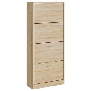 vidaXL Skohylla sonoma-ek 63x24x147 cm konstruerat tr&auml;