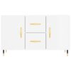 vidaXL Skåp vit högglans 100x36x60 cm konstruerat trä