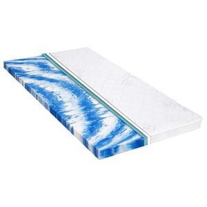 vidaXL B&auml;ddmadrass 80x200 cm gelskum 7 cm