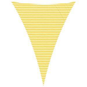 vidaXL Solskugge segel Gul och Vit 5 x 7 x 7 m 100% polyester oxford