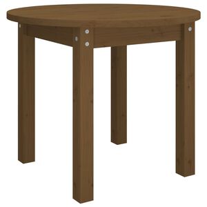 vidaXL Soffbord honungsbrun &Oslash; 55x45 cm massiv furu