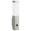 vidaXL Utomhus v&auml;gglampa Silver 10.5 x 6 x 33 cm