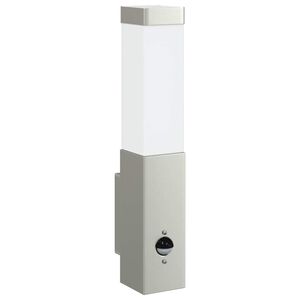vidaXL Utomhus v&auml;gglampa Silver 10.5 x 6 x 33 cm