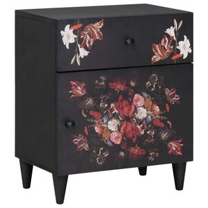 vidaXL S&auml;ngbord Flerf&auml;rgsdesign 50 x 33 x 60 cm Massivt mangotr&auml;