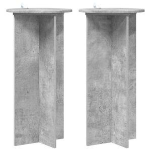 vidaXL V&auml;xtst&auml;ll 2 pcs Betonggr&aring; 40 x 40 x 80 cm Konstruerat tr&auml;