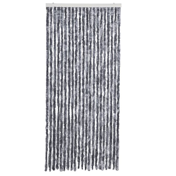 vidaXL Insektsdraperi silver 90x220 cm chenille