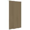 vidaXL Balkongsk&auml;rm taupe 140x240 cm oxfordtyg