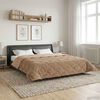 vidaXL Sommar Duvet Taupe 220 x 260 cm Mikrofiber och Teddyfleece