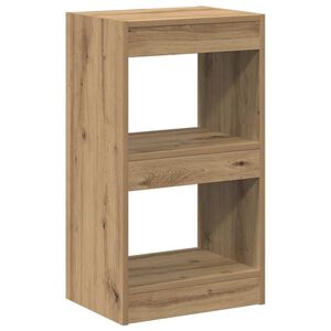 vidaXL Bokhylla/Rumsavdelare artisan ek 40x30x72 cm