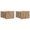 vidaXL V&auml;ggmonterat S&auml;ngbord 2 pcs Artisan-ek 33 x 34,5 x 24 cm
