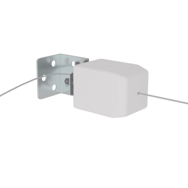 vidaXL Markis vertikal vit 140x420 cm oxfordtyg