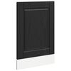 vidaXL Diskmaskin panel PORTO Svart Ek 45 x 1,5 x 57 cm
