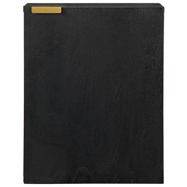 vidaXL Badrumsskåp svart 38x33x48 cm konstruerat trä