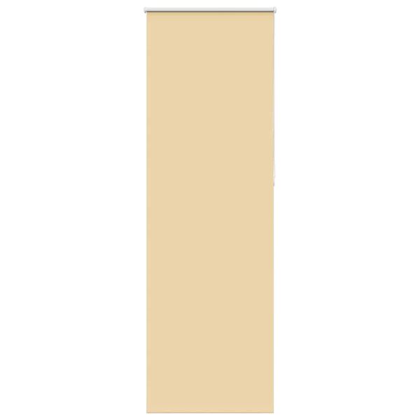 vidaXL Rullgardin m&ouml;rkl&auml;ggningsbar beige 65x210 cm tyg bredd 60,7 cm