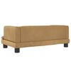 vidaXL Barnsoffa brun 80x45x30 cm sammet