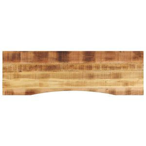 vidaXL Skrivbordsskiva med kurva 160x50x2,5 cm massivt grovt mangotr&auml;