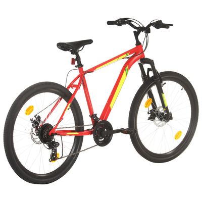 vidaXL Mountainbike 21 växlar 27,5 tums däck 42 cm röd