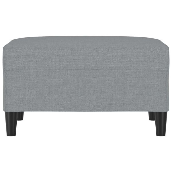 vidaXL Fotpall Ljusgr&aring; 70x55x41 cm tyg