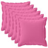 vidaXL Kudd&ouml;verdrag 6 st HOUTEN Rosa 60 x 60 cm Polyester