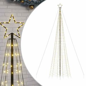 vidaXL LED julgran med spikar 1534 LED varmvit 500 cm