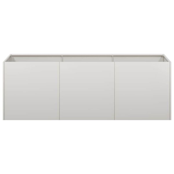 vidaXL Trädgårdskruka 120x40x40 cm rostfritt stål